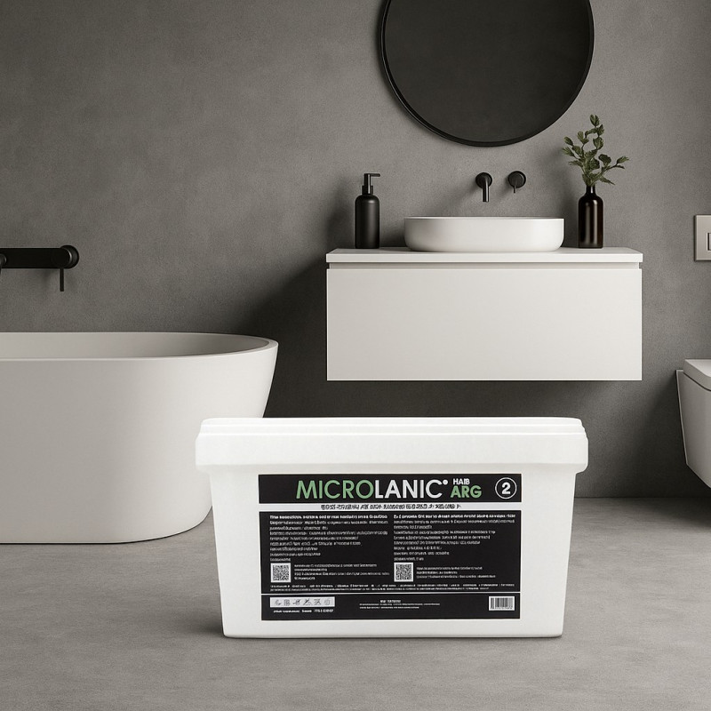 MICROLANIC ONE FINO 4KG - Microcemento Listo al Uso de grano FINO.