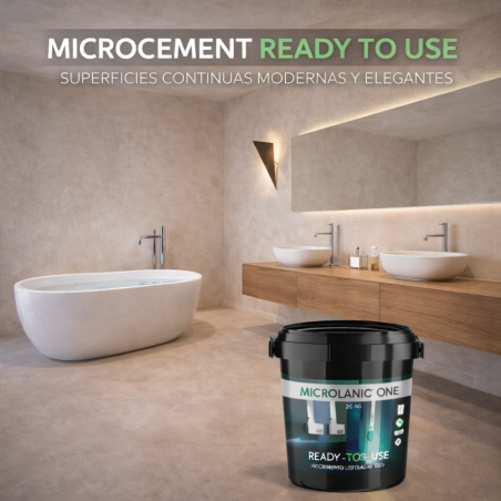 MICROLANIC ONE BASE (20KG) - Microcemento Listo al Uso Grueso